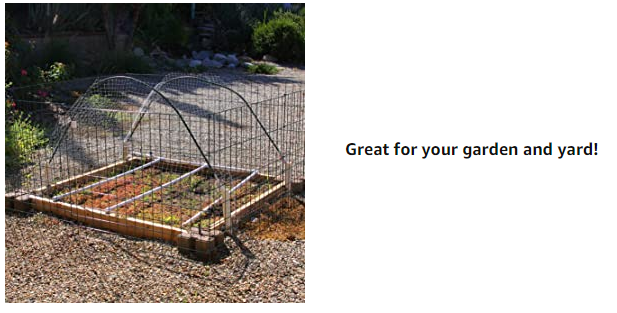 MTB Garden Wire Compost Bin 36x36x30 inches, Green, Garden Bed Fencing